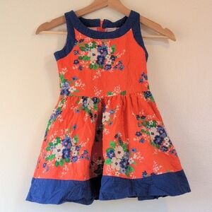 Gymboree Orange Floral Dress